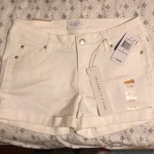 NWT Celebrity Pink White Shorts